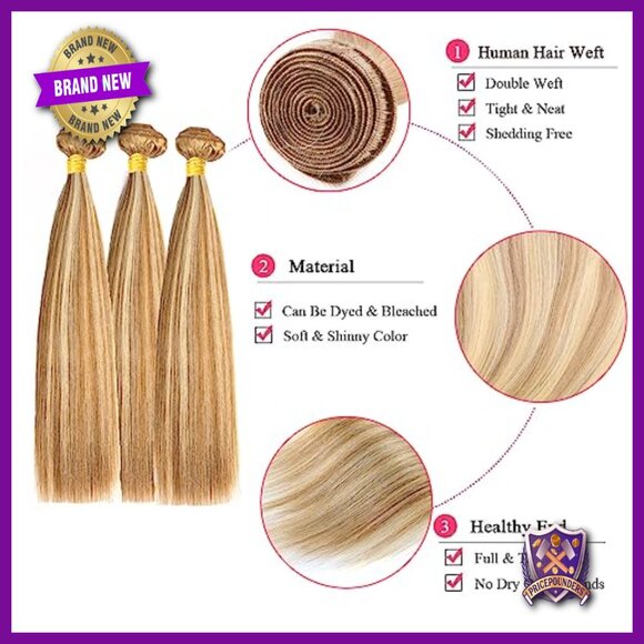 Human Hair Extensions Straight Bundles 22 24 26 Inch Brazilian Virgin Weave main image 5